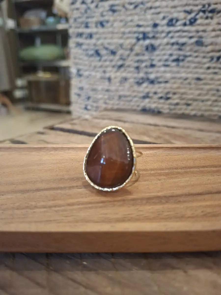 bague Gina marron