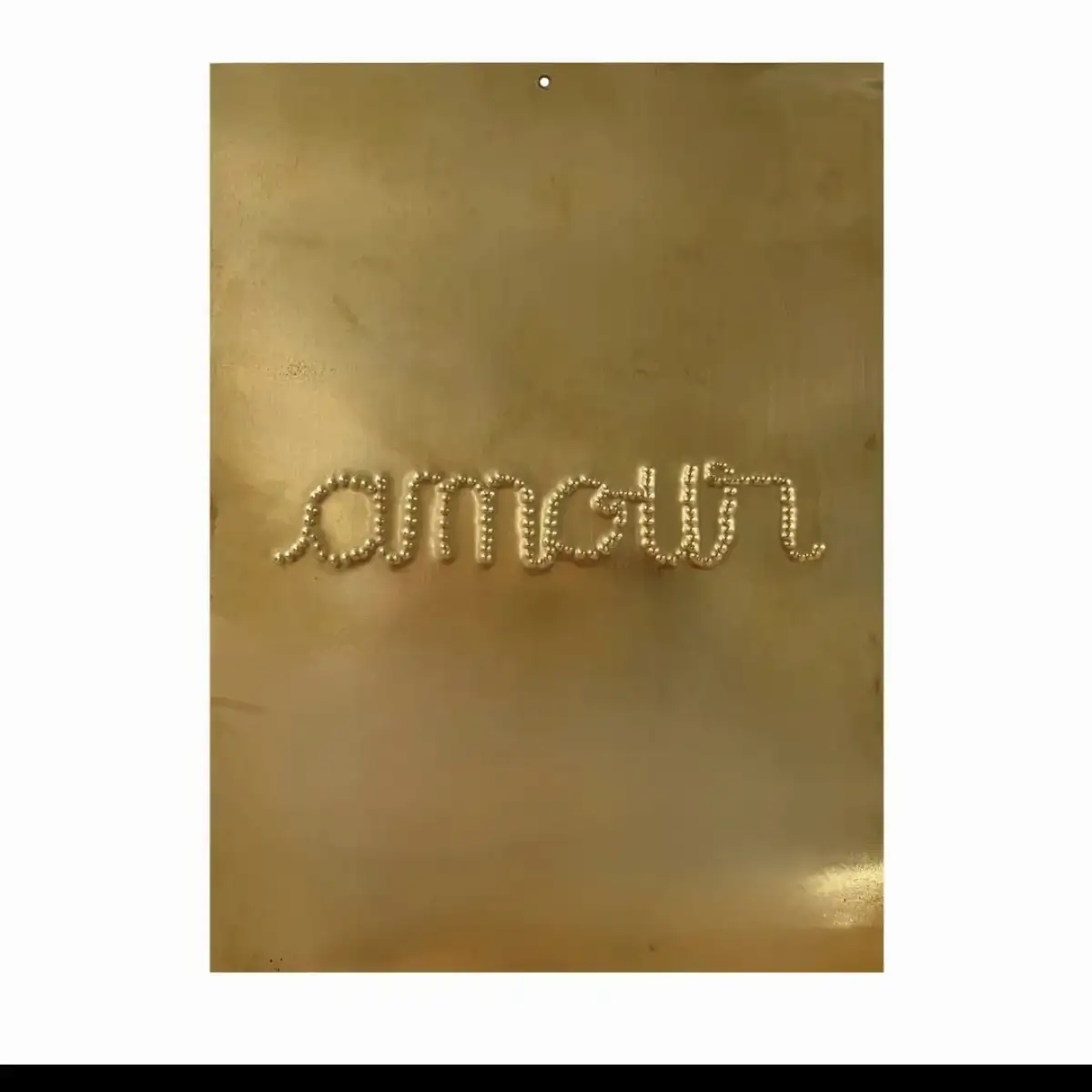 plaque en laiton amour