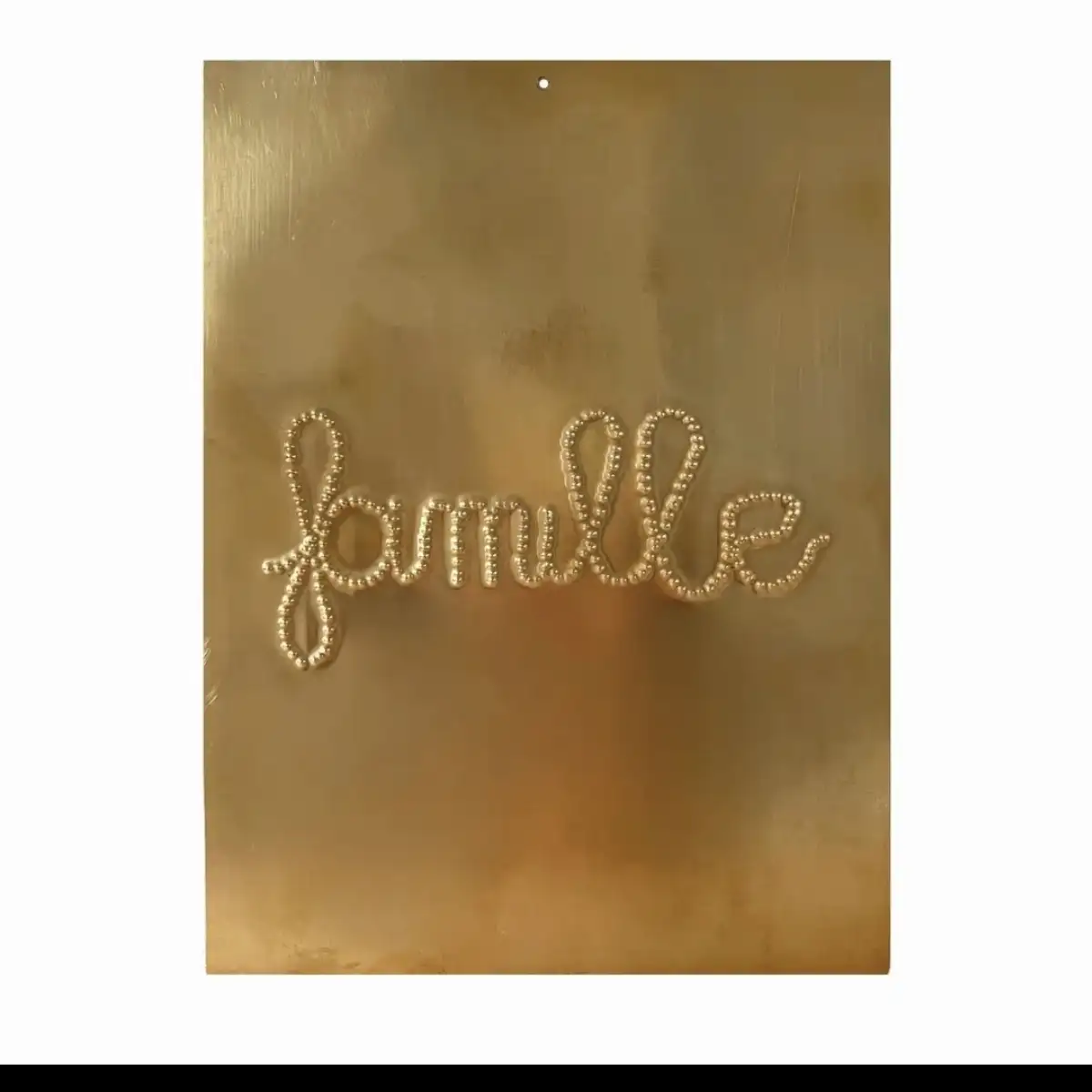 plaque laiton famille