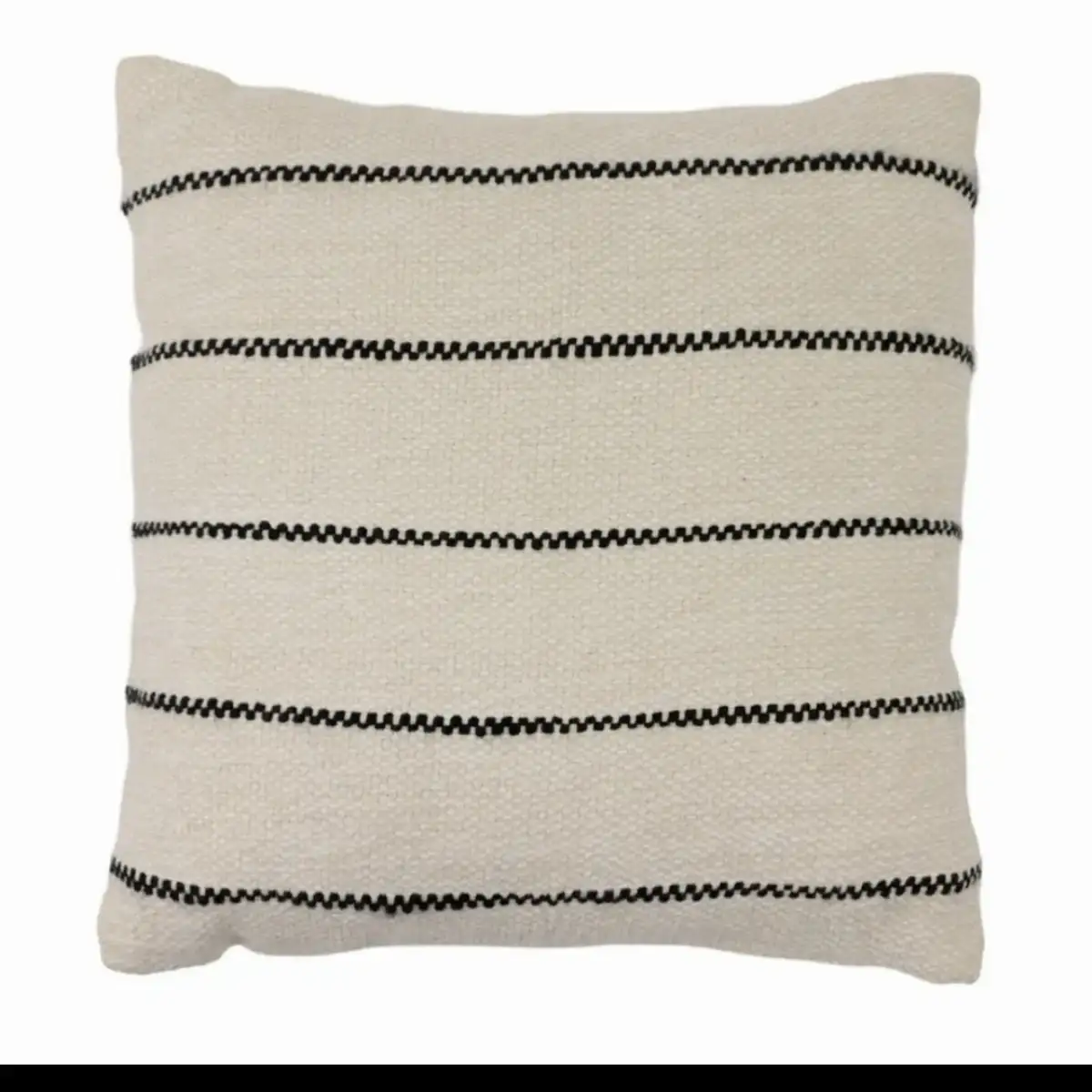 housse de coussin noir et blanc