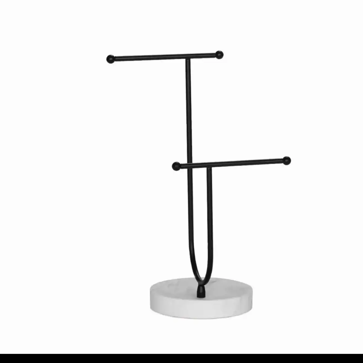 porte bijoux noir et marbre