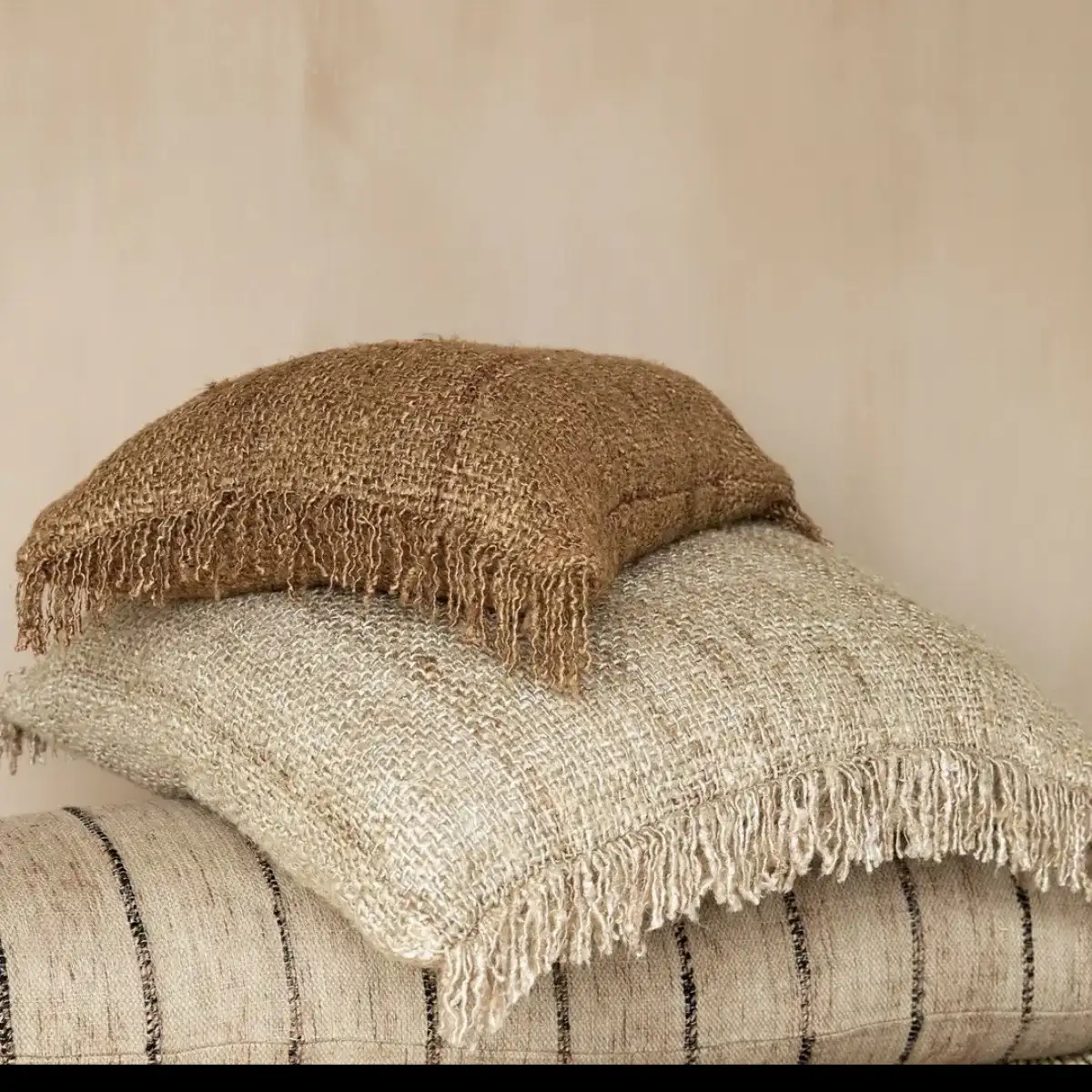 housse de coussin tressé