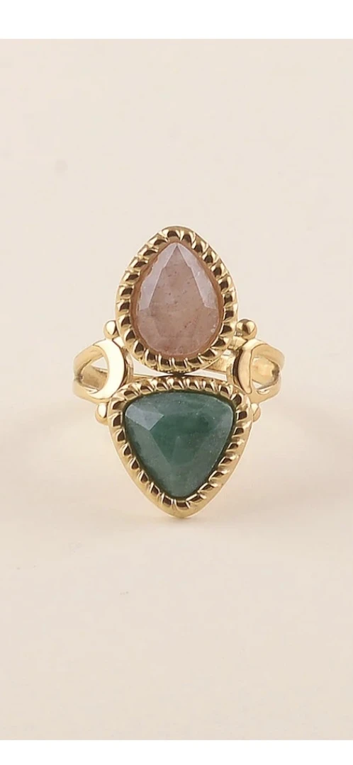 bague molly rose et verte