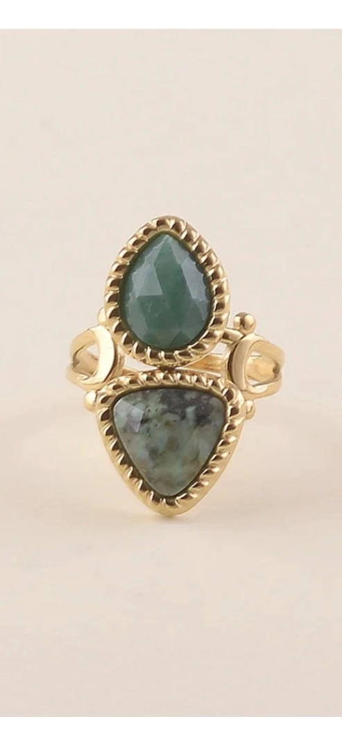 bague molly verte