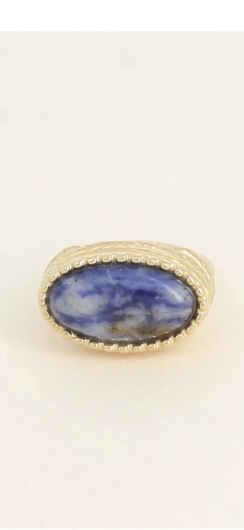 bague pétra bleue